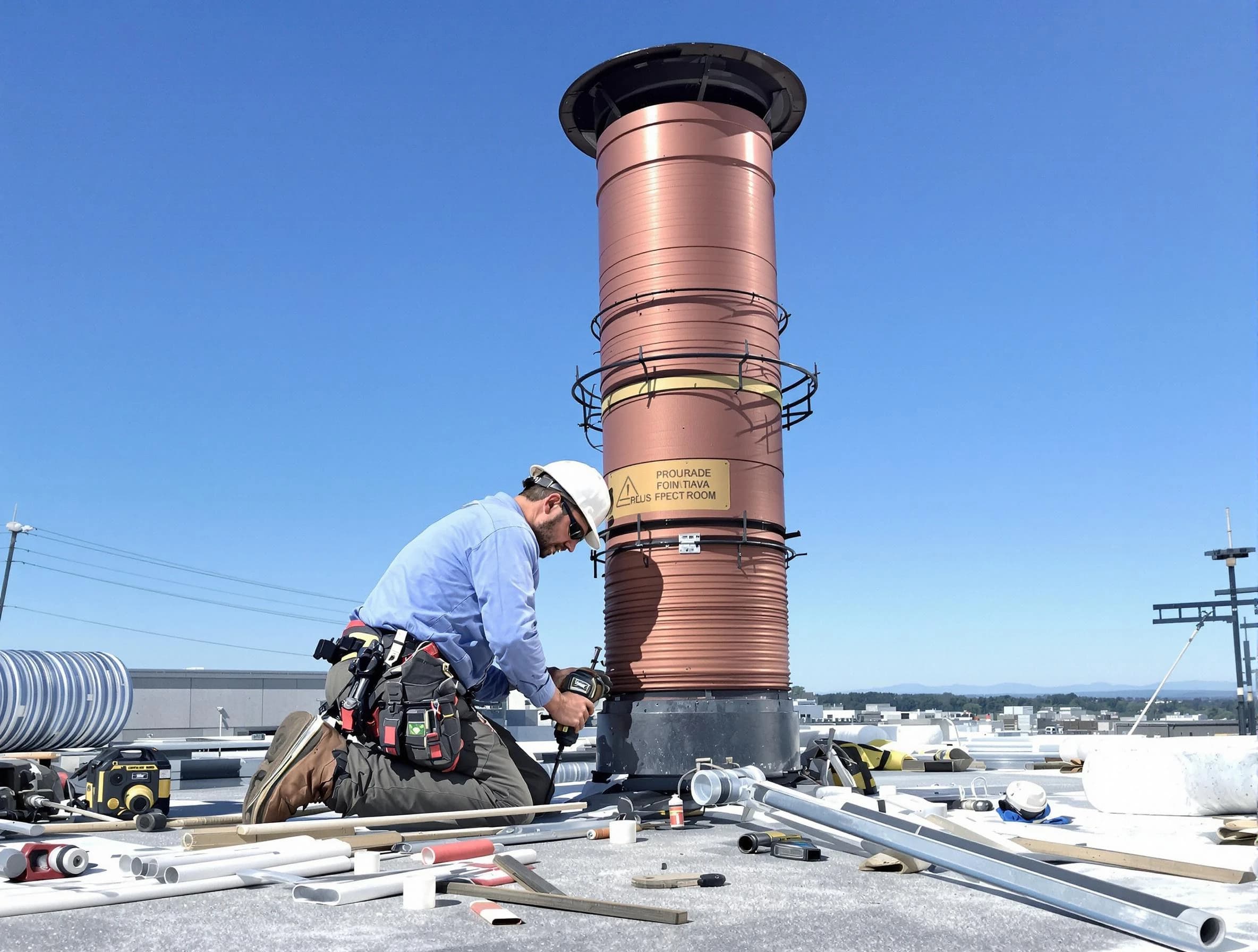 Installed chimney liner by Broomfield Chimney Sweep in Broomfield, CO
