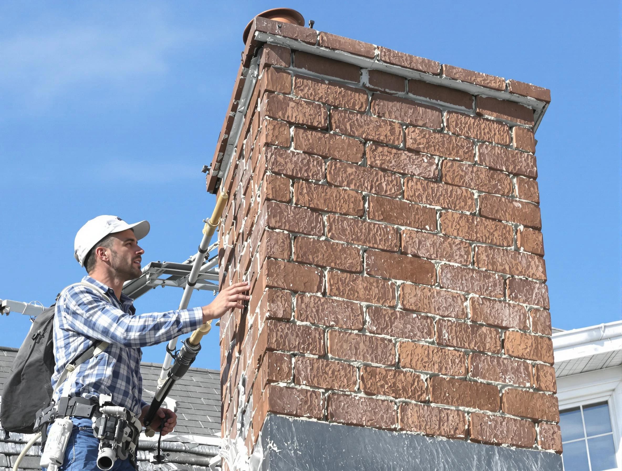 Brickwork for a chimney rebuild by Broomfield Chimney Sweep in Broomfield, CO
