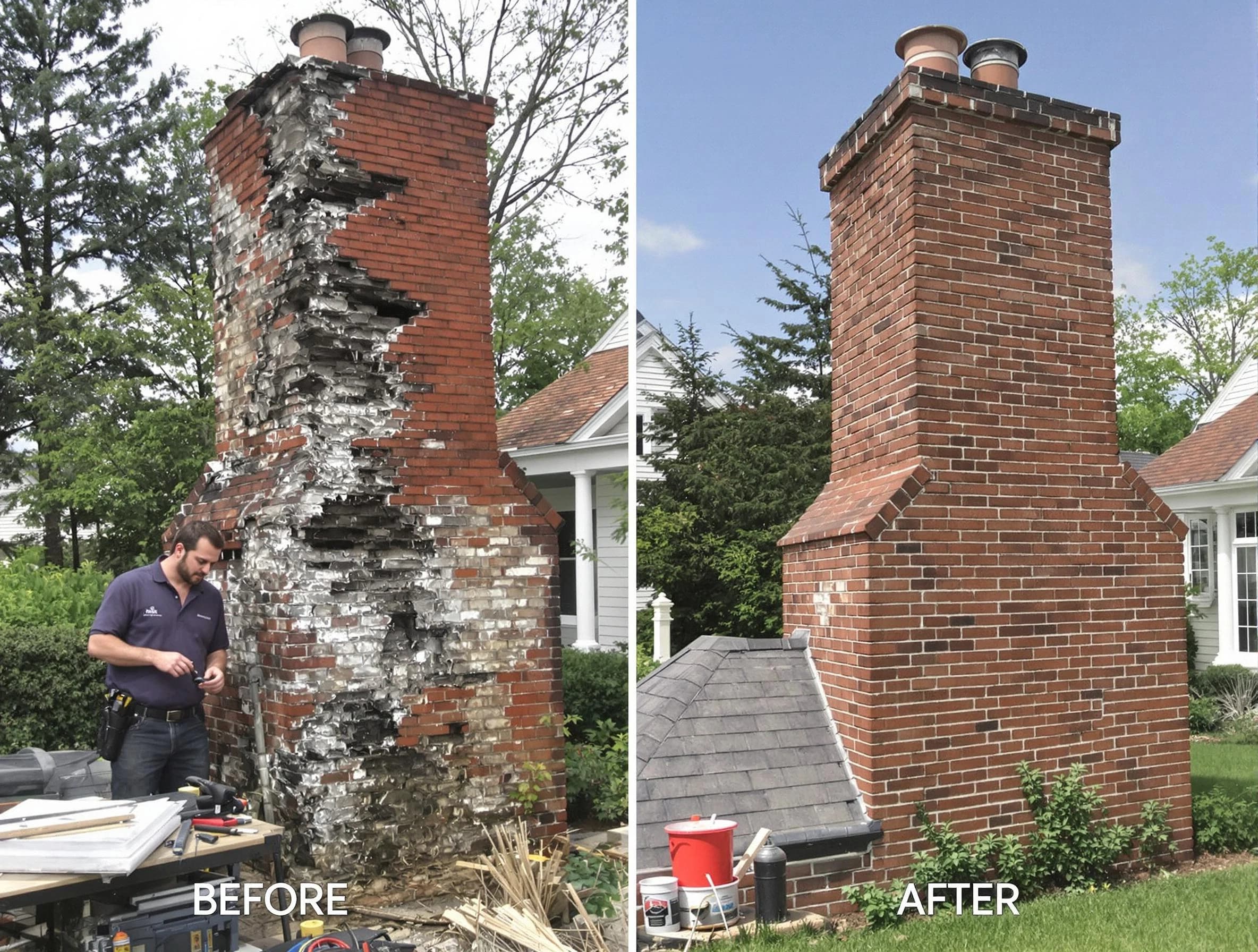Broomfield Chimney Sweep performing a full chimney restoration in Broomfield, CO