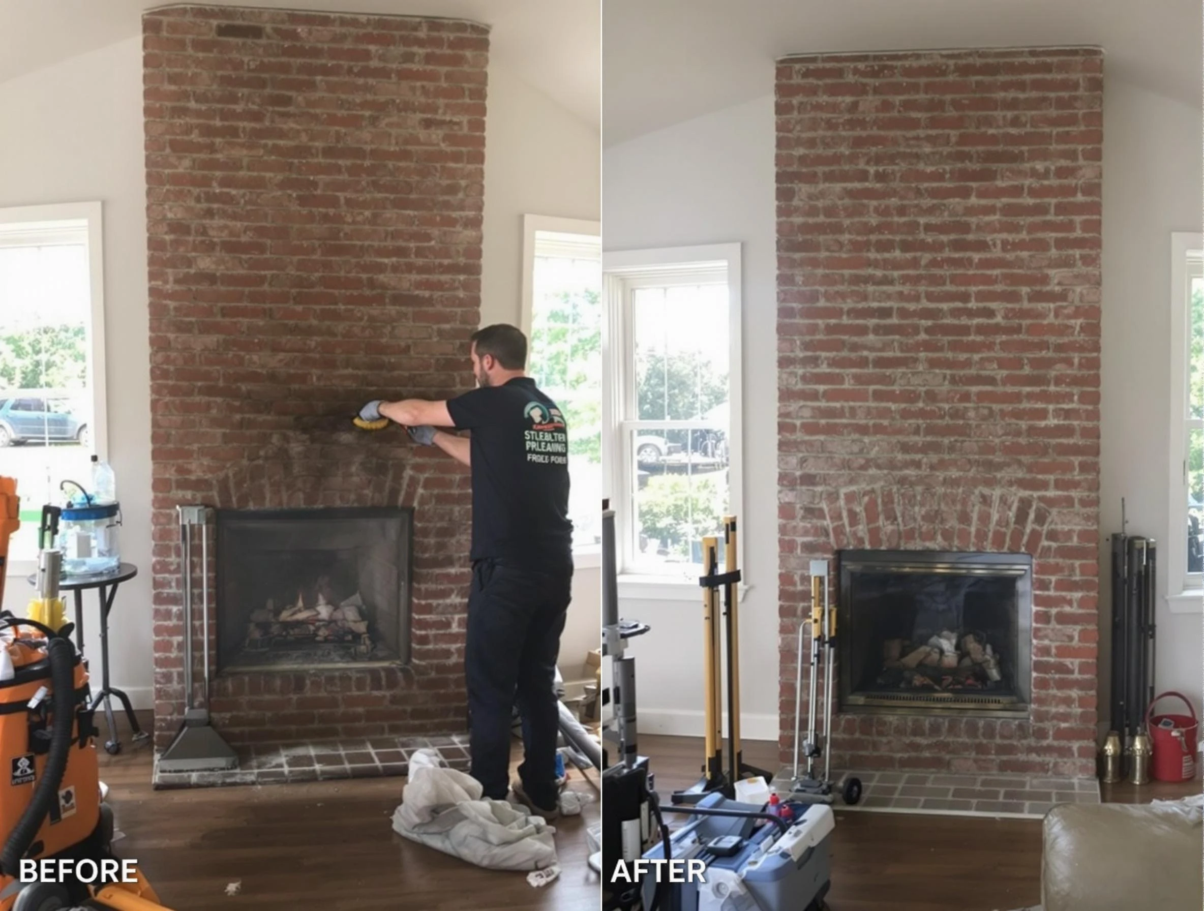 Finished chimney sweeping service by Broomfield Chimney Sweep in Broomfield, CO