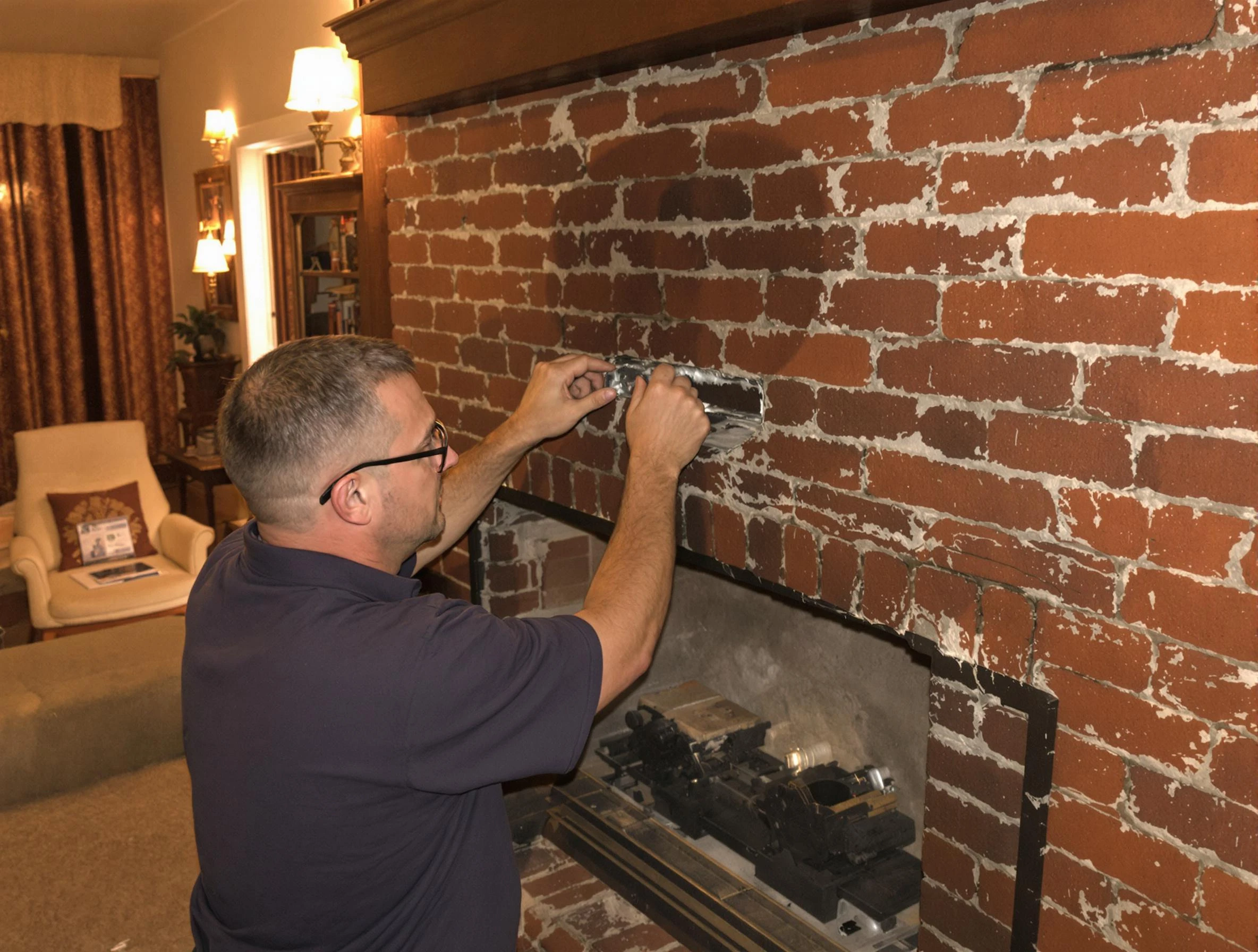 Broomfield Chimney Sweep expert fixing a fireplace in Broomfield, CO