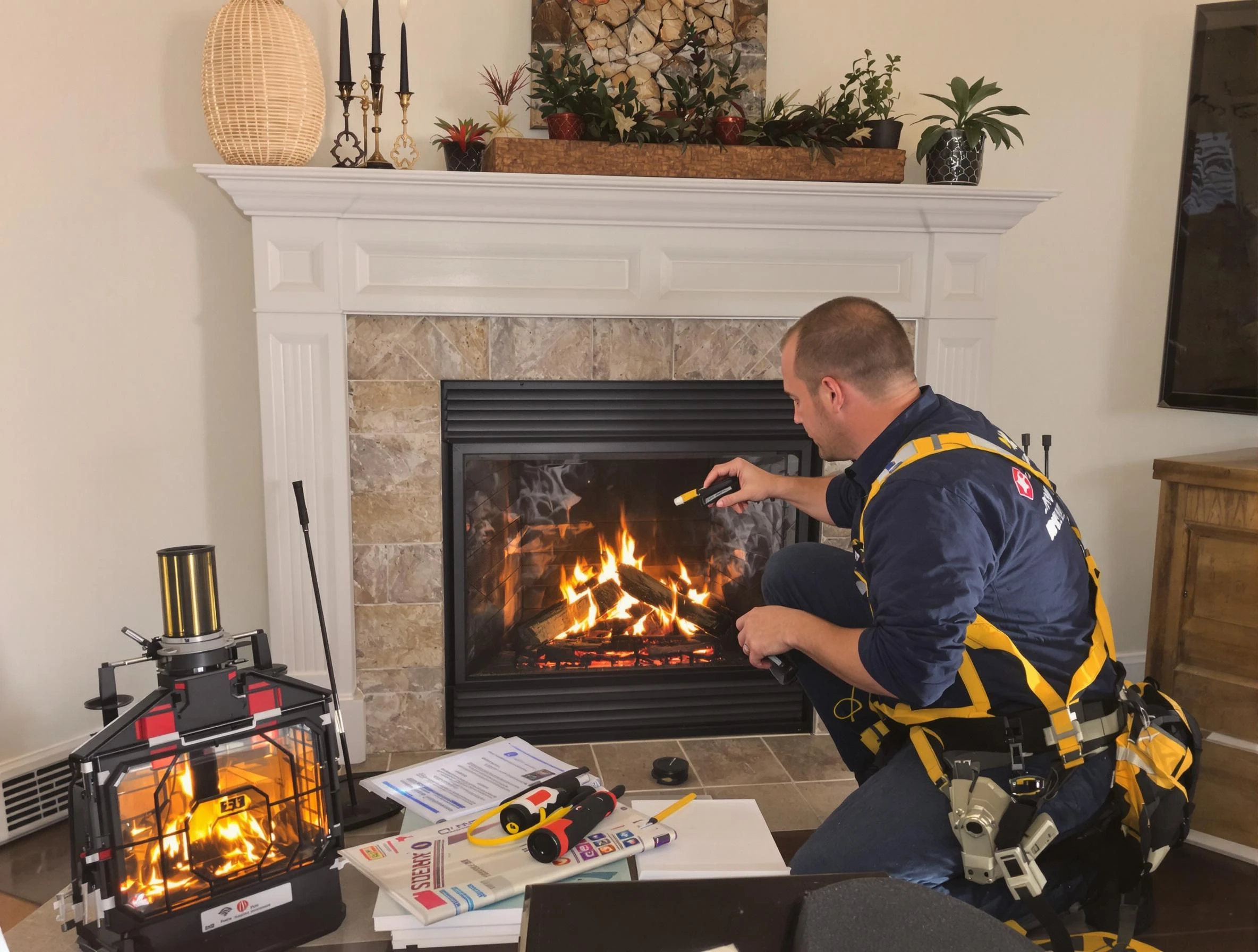 Safety-focused fireplace inspection by Broomfield Chimney Sweep in Broomfield, CO