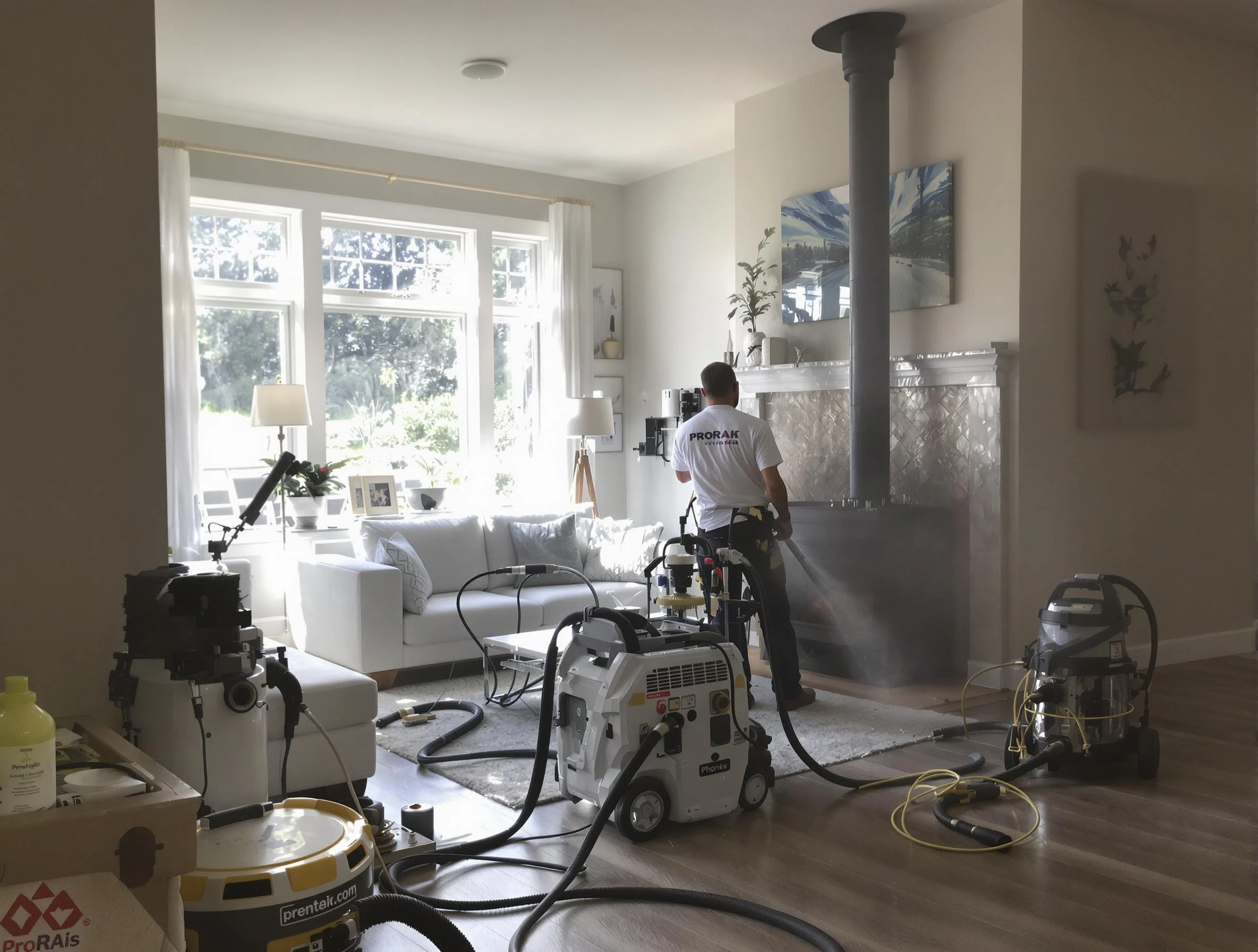 Soot removal service by Broomfield Chimney Sweep for a fireplace in Broomfield, CO